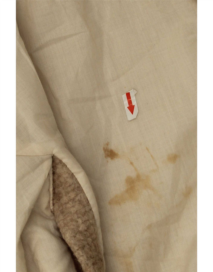 Zara Manteau croisé pour femme UK 42 XL Laine beige