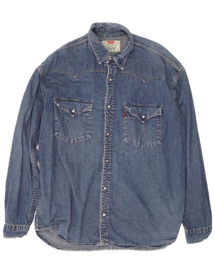 LEVI'S Chemise en Jean Homme Bleu Large