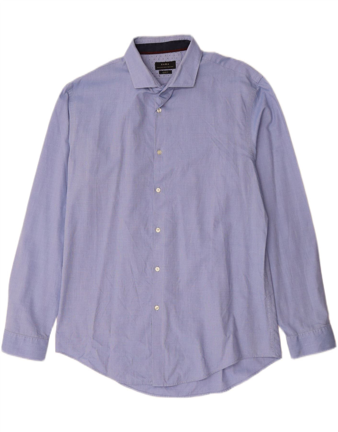 ZARA Chemise slim fit pour hommes 2XL Bleu