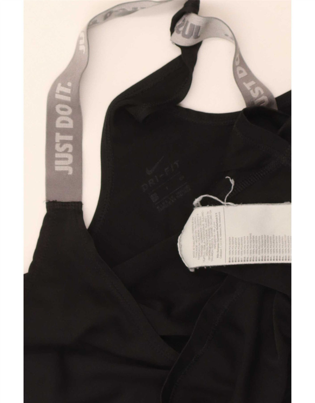Nike Débardeur graphique pour femme UK 8 Small Noir Colorblock Polyester