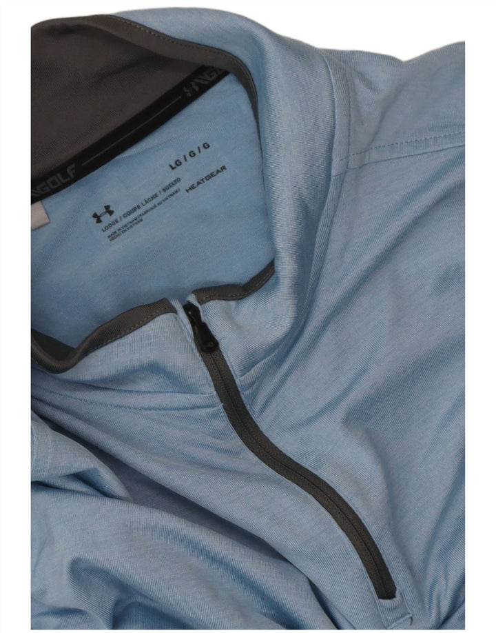 Under Armour Haut de Survêtement Heat Gear Pull Homme Grand Bleu Moucheté