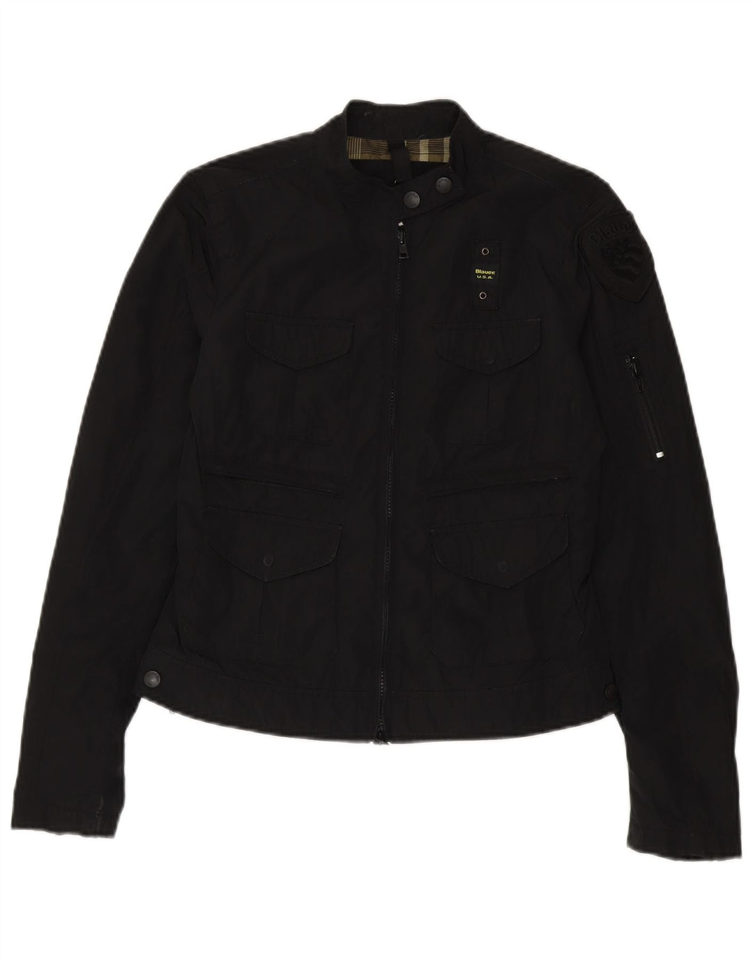 Blauer Veste utilitaire pour femme UK 14 Medium Noir Polyester