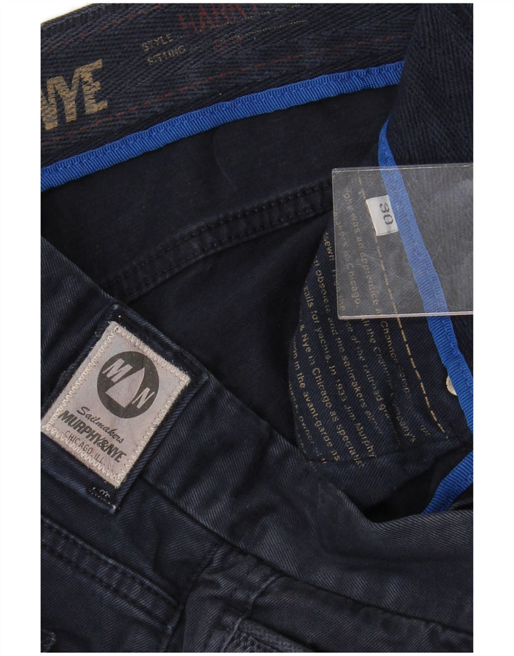 MURPHY & NYE Pantalon décontracté droit pour homme W30 L28 Bleu marine