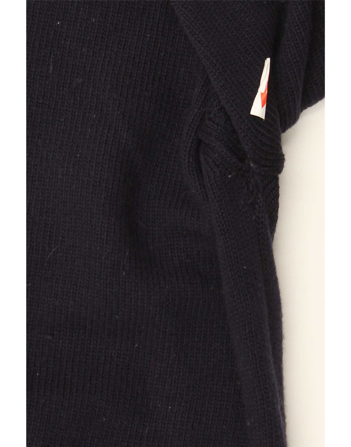 Slam Pull col bateau pour homme en laine bleu marine 2XL