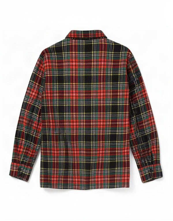 Gorena Chemise en flanelle pour homme Petit carreaux verts