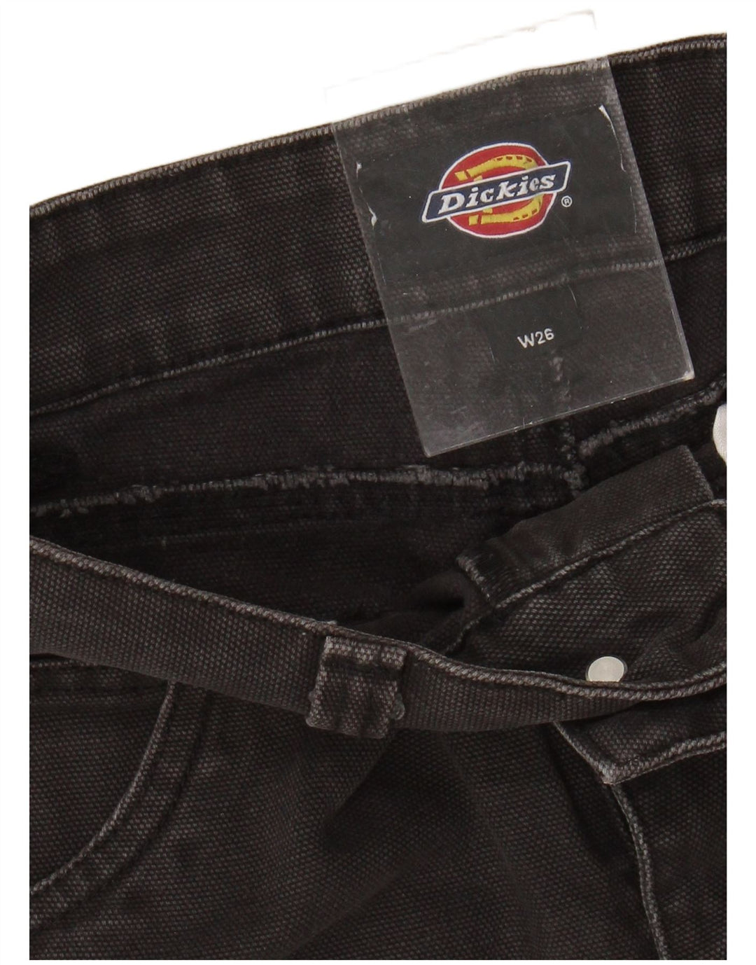 Dickies Short cargo taille haute pour femme W26 Petit coton noir
