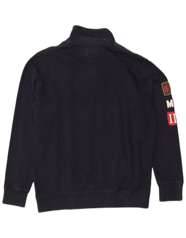 Aviazione Navale Sweat-shirt graphique à col boutonné pour homme 3XL Bleu marine