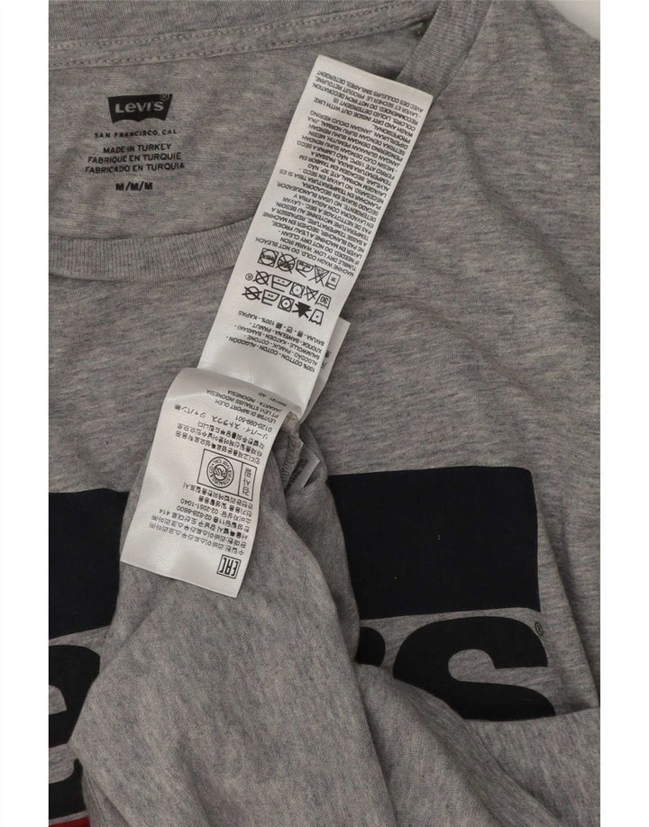 Levi's Tee-Shirt Graphique Homme Gris Moyen Coton