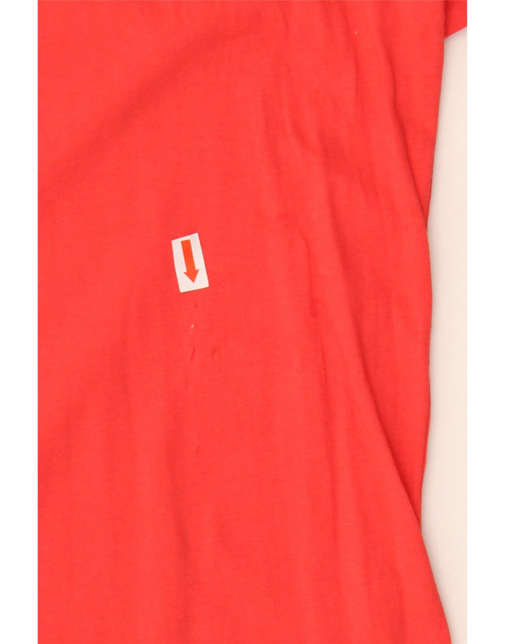 Adidas Mens Graphic T-Shirt Top Petit Rouge Coton