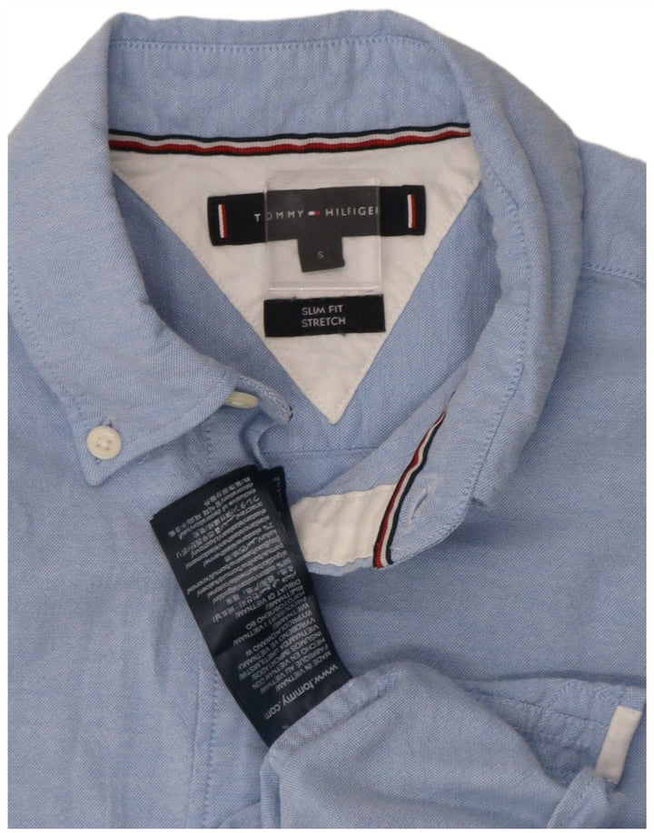 Tommy Hilfiger Chemise Slim Fit Homme Bleu Coton