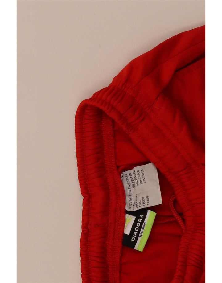 Diadora Short de sport garçon 7-8 ans 3XS Rouge Polyester