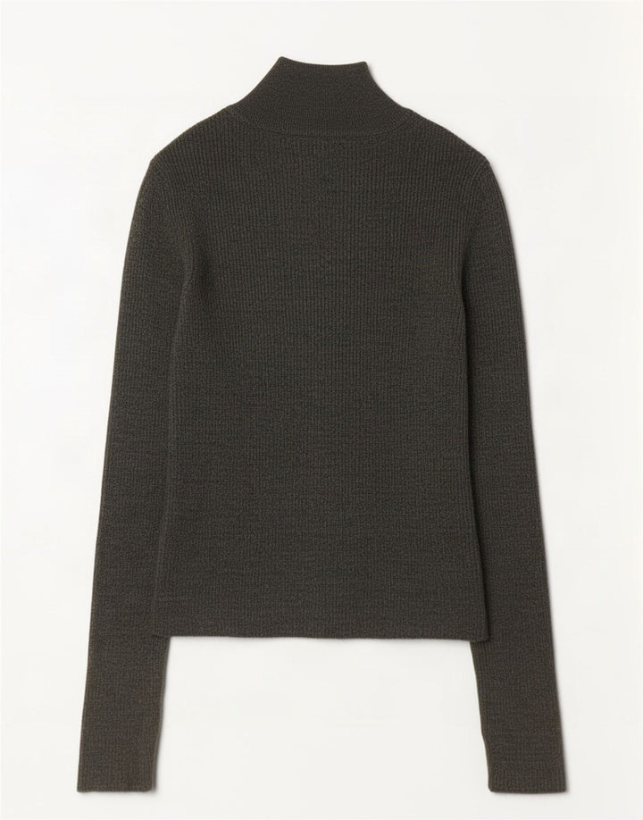 Zara Pull col roulé pour femme UK 14 Large Kaki