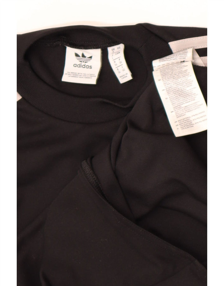 Adidas Body à manches longues pour femme UK 8 Small Noir Polyester
