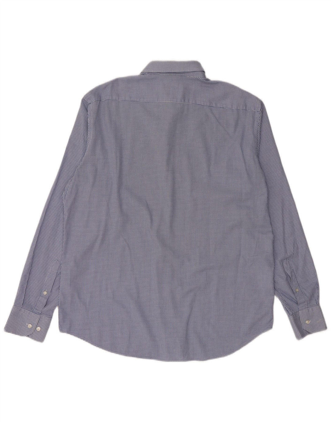 HUGO BOSS Chemise Regular Fit Homme Taille 44 17 1/2 XL Bleu Pied-de-Poule Coton