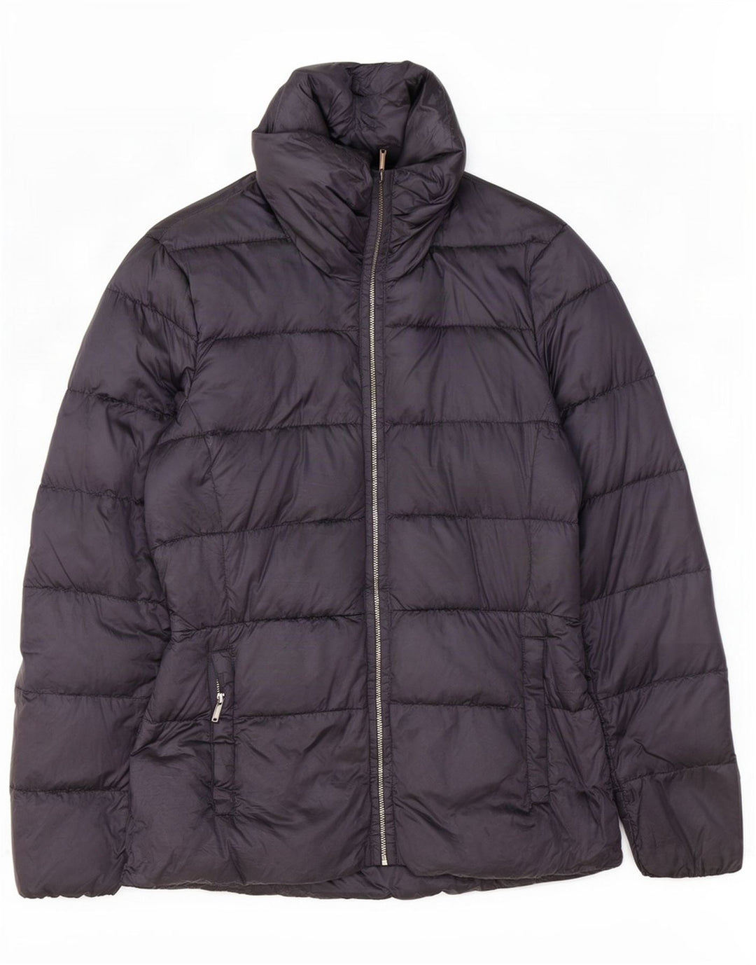 Massimo Dutti Veste matelassée pour femme UK 10 Small Bleu marine Nylon