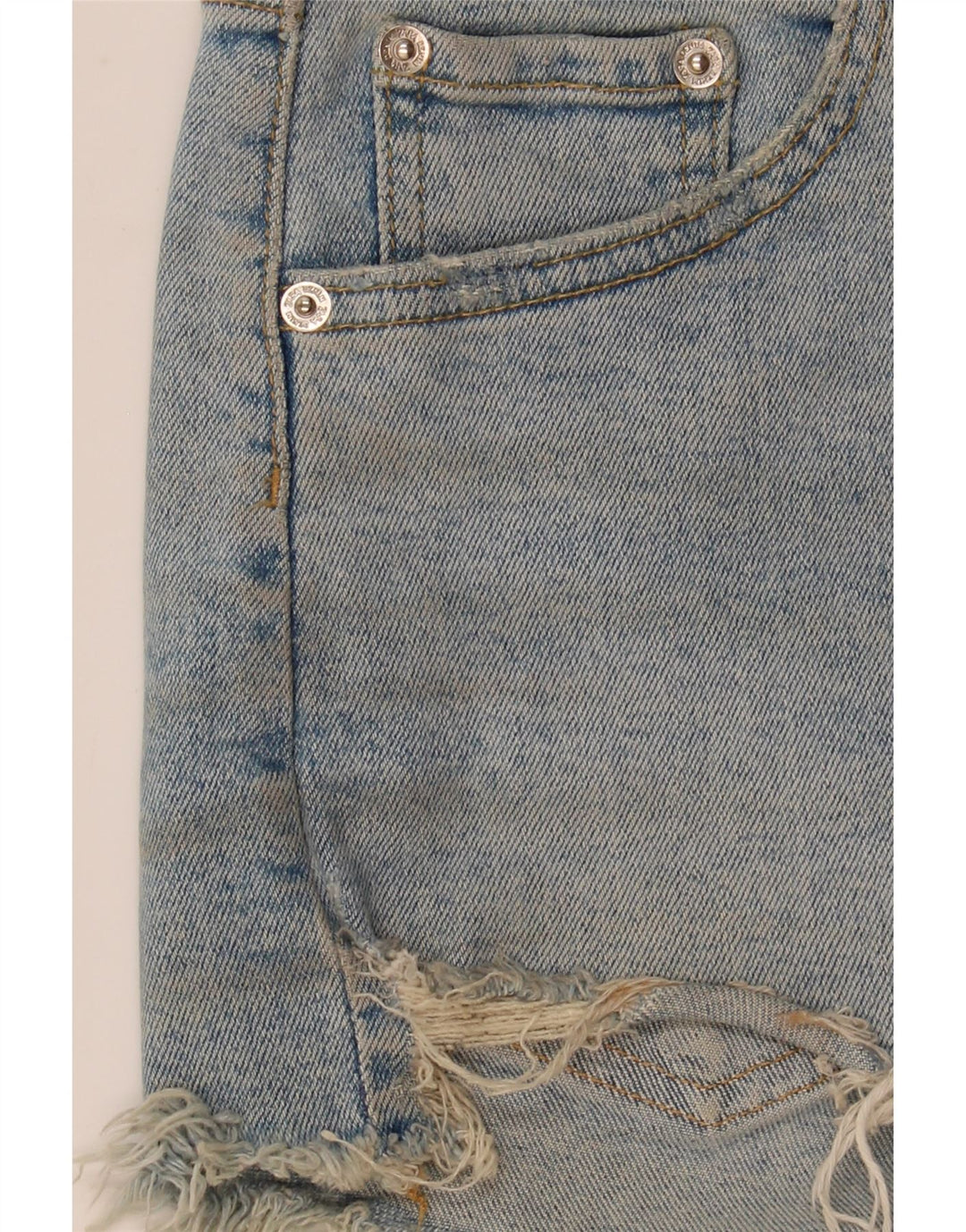 Zara Short en jean pour femme EU 38 Small W28 Bleu