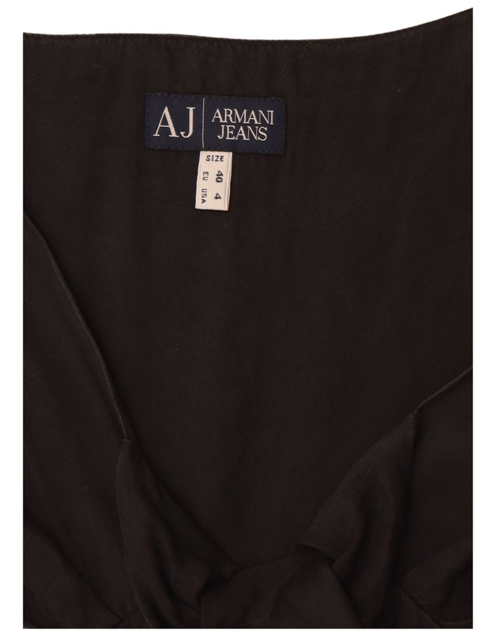 Armani Jeans Robe trapèze sans manches pour femme EU 40 Noir moyen