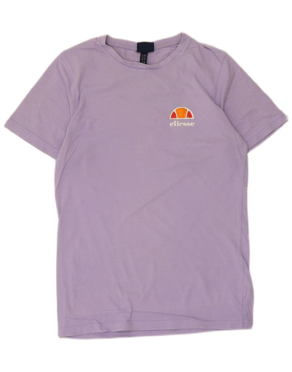 Ellesse Womens T-Shirt Top UK 8 Small Violet Coton