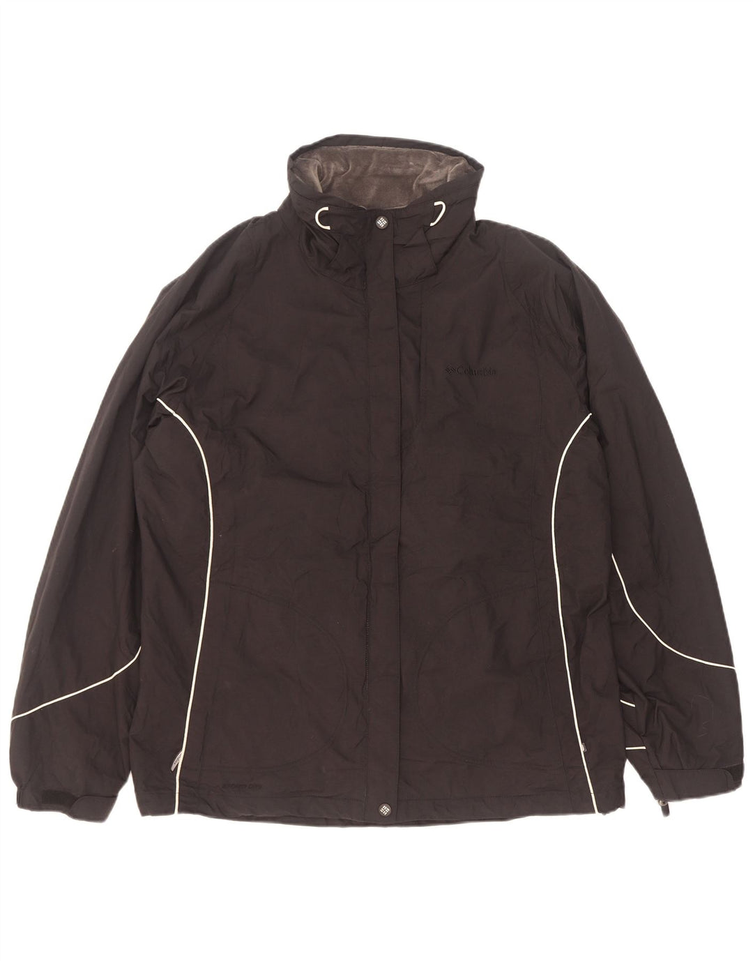 Columbia Veste de Pluie Femme UK 16 Large Noir Nylon