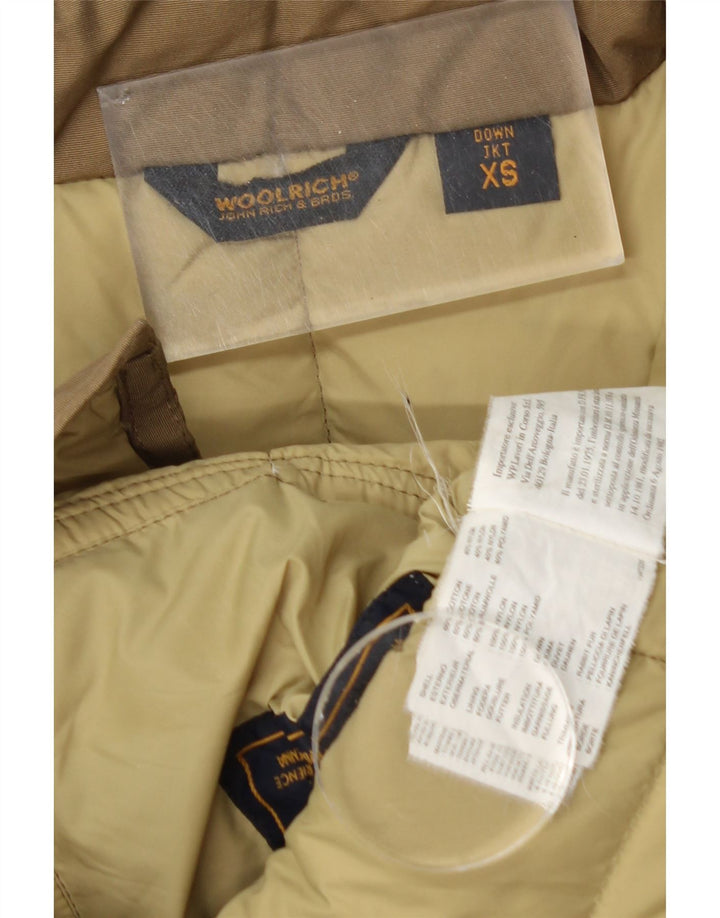 Woolrich Manteau matelassé surdimensionné pour femme UK 6 XS Coton kaki