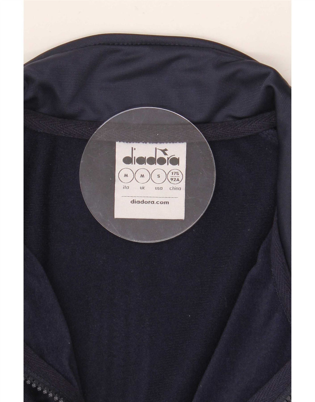 Diadora Veste de Survêtement Graphique Homme Bleu Marine Moyen Colourblock