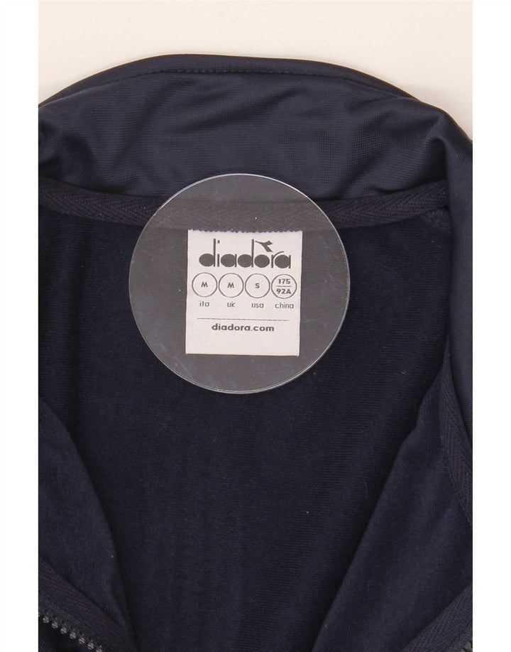 Diadora Veste de Survêtement Graphique Homme Bleu Marine Moyen Colourblock