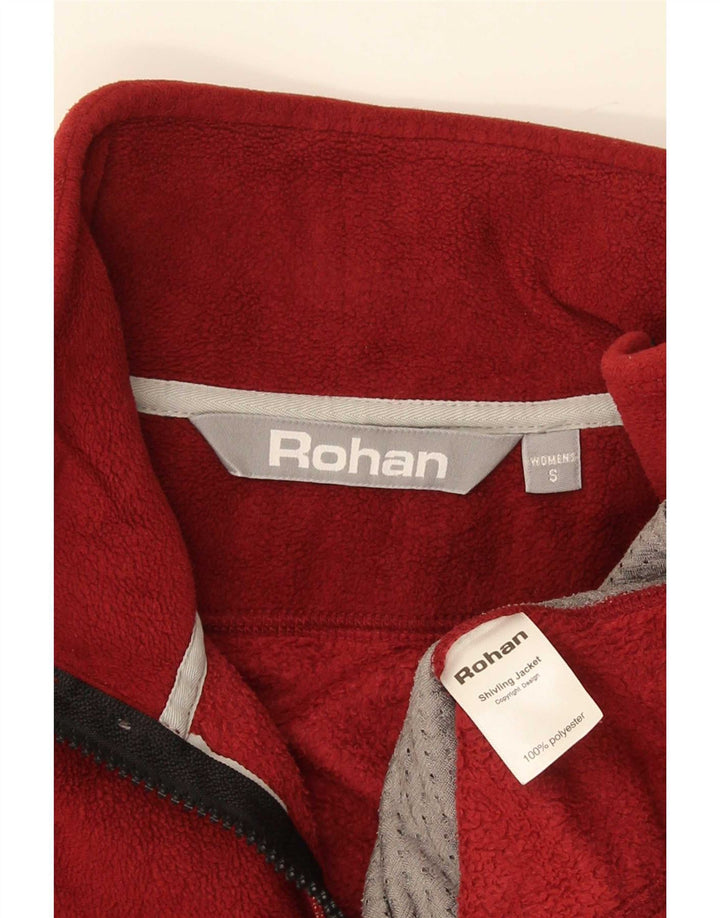 Rohan Veste polaire surdimensionnée pour femme UK 10 Petit Rouge Polyester