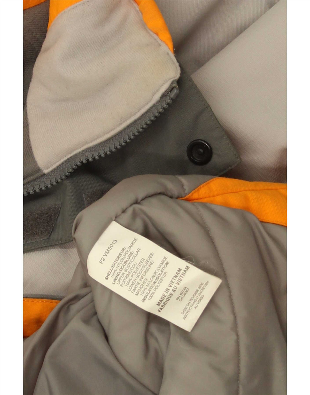 Columbia Veste de ski à capuche pour homme UK 40 Large Gris Colorblock Polyamide