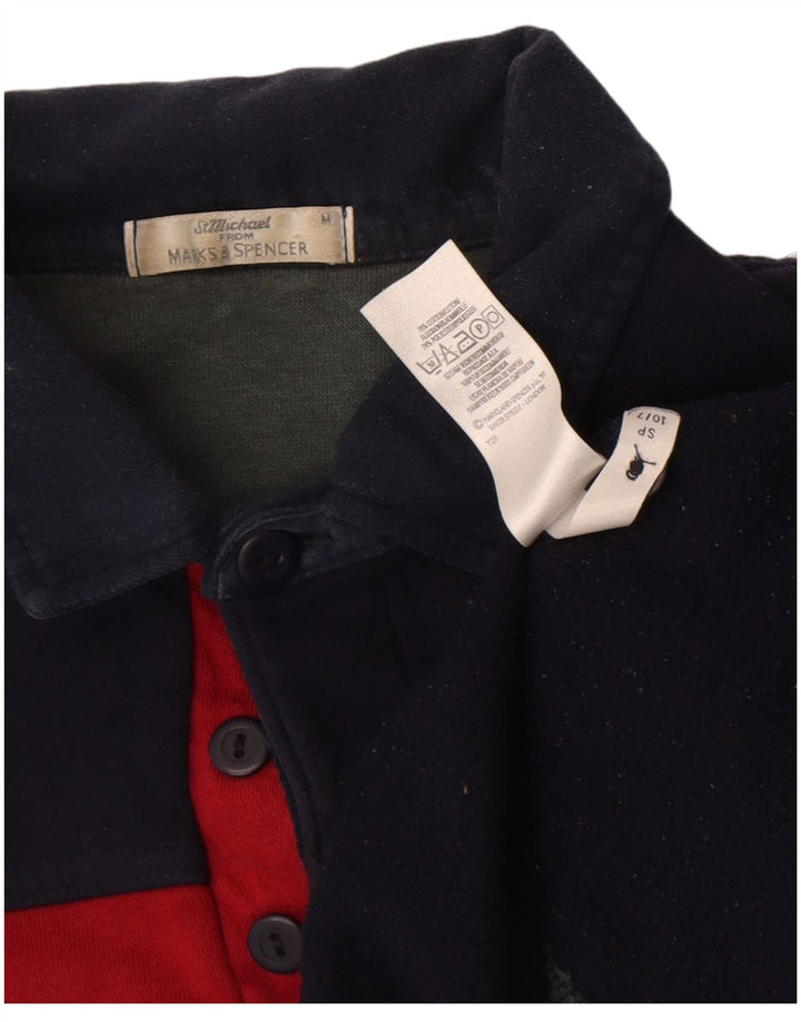 Marks & Spencer Sweat-Shirt St. Michael Homme Bleu Marine Rayé Moyen