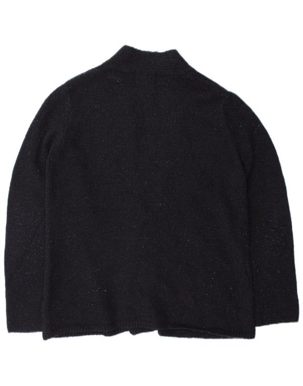 Zara Womens Open Cardigan Sweater UK 14 Bleu Marine Moyen