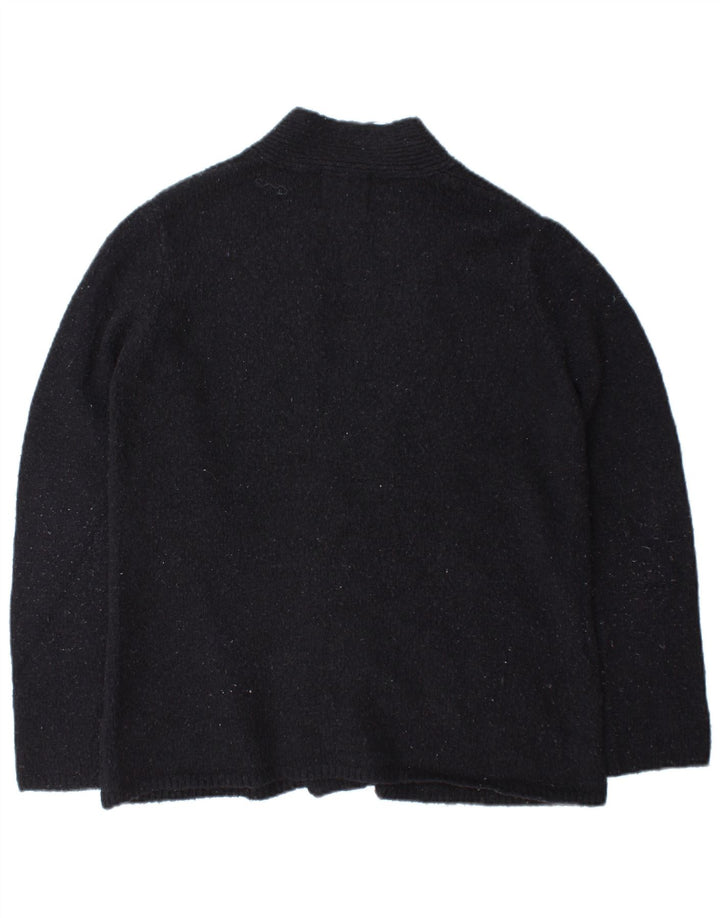 Zara Womens Open Cardigan Sweater UK 14 Bleu Marine Moyen