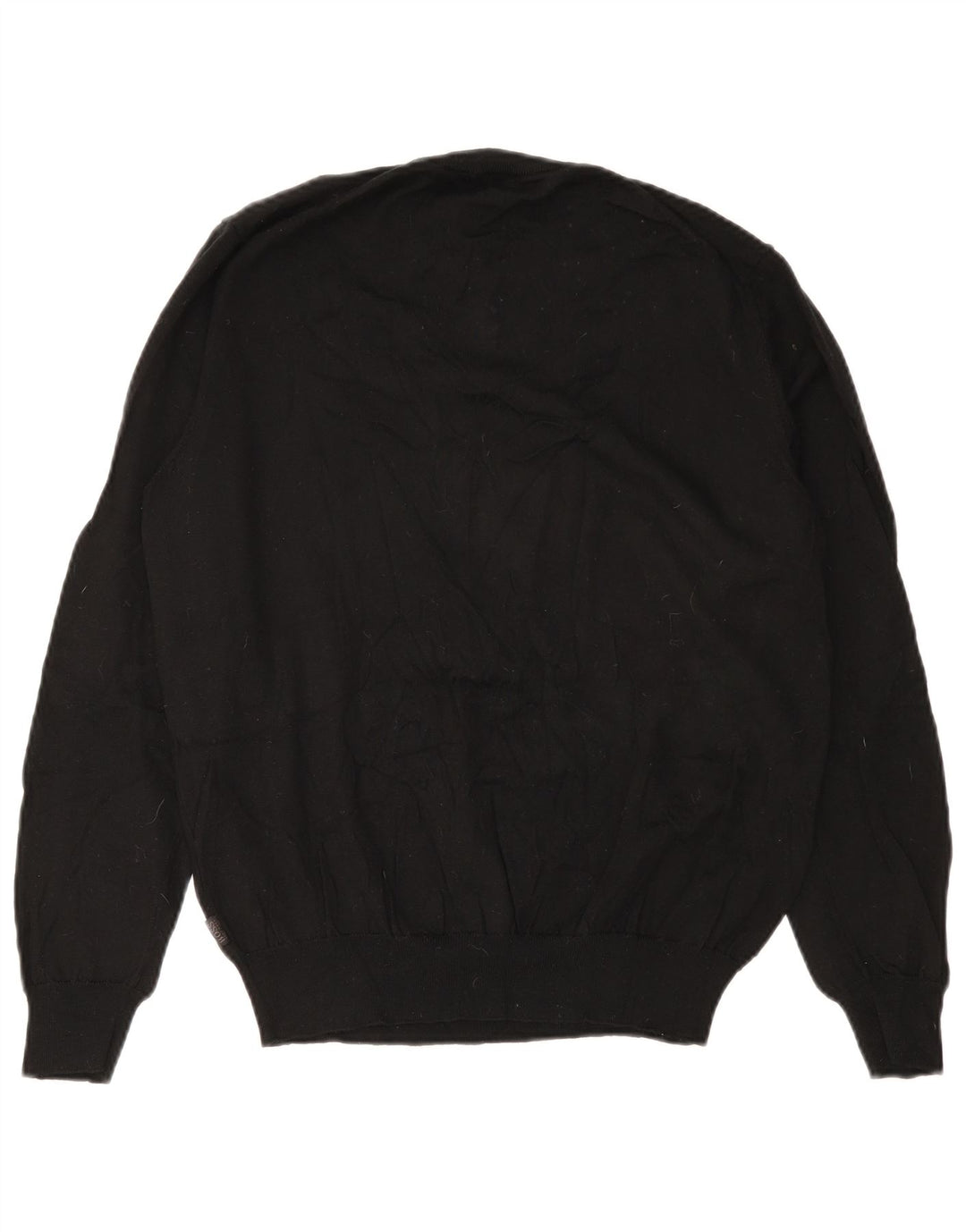 HUGO BOSS Pull Ras du Cou Pull XL Noir Laine Vierge Homme