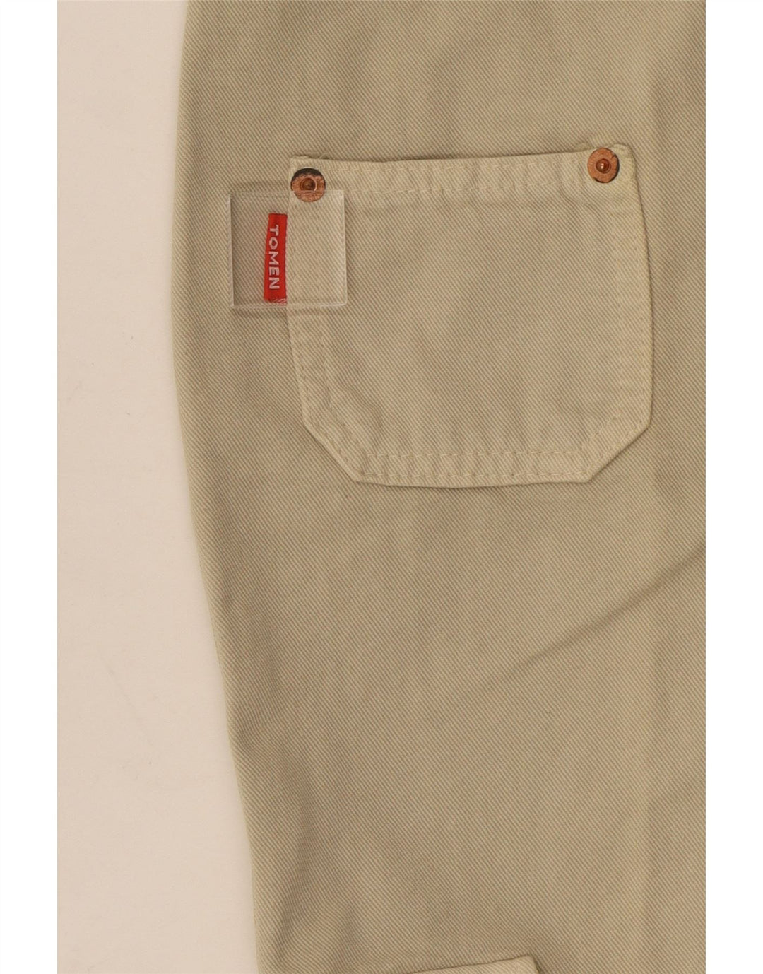 Pantalon Cargo Flare Femme Vintage W22 L31 Beige