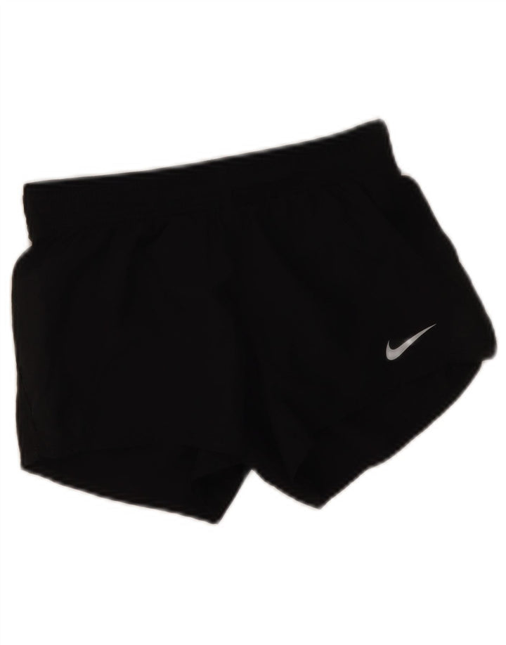 Nike Short de sport régulier pour femme XS Noir Polyester