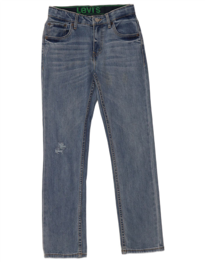LEVI'S Jean slim vieilli 511 pour garçon 11-12 ans W26 L27 Bleu coton