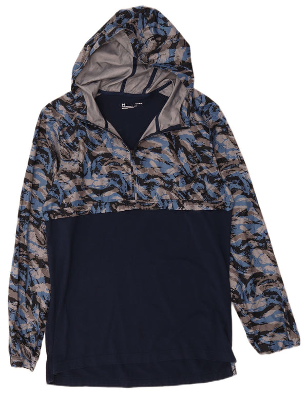 Under Armour Haut de survêtement à capuche pour homme Bleu marine Camouflage