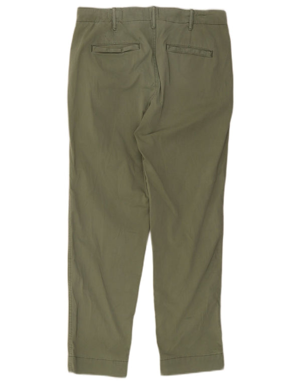 Gap Pantalon Chino Droit Femme UK 6 XS W28 L26 Kaki