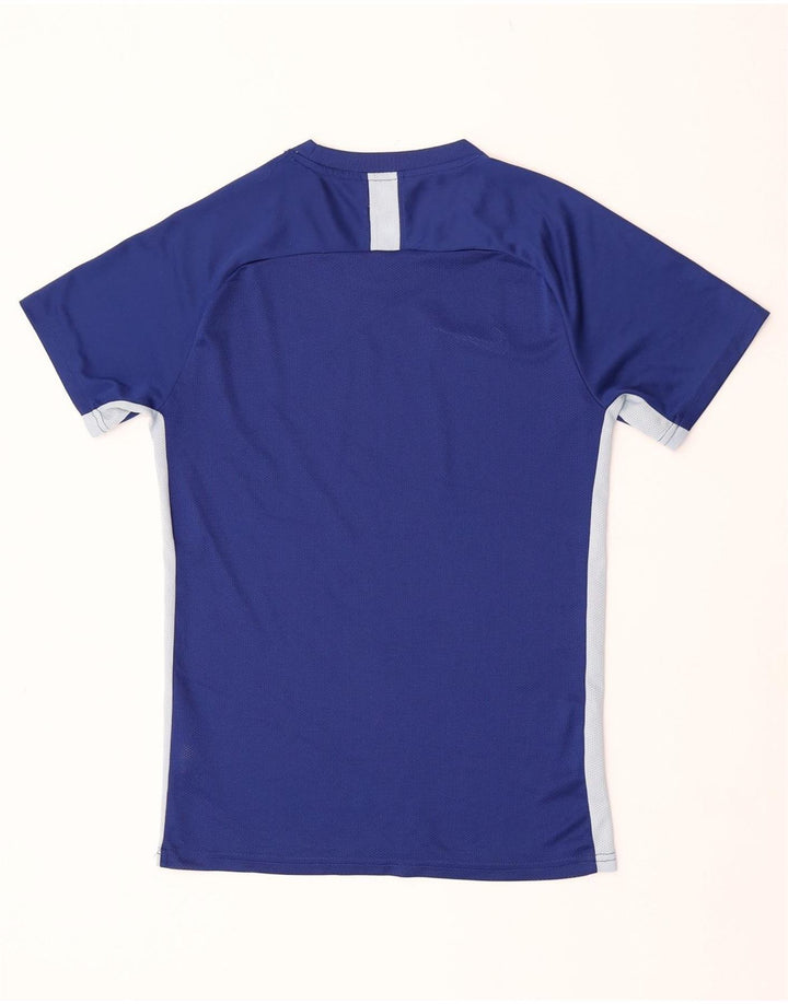 Nike Hommes Dri Fit T-Shirt Haut Petit Bleu Colorblock
