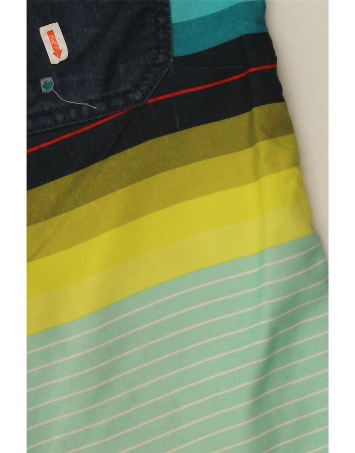Billabong Short de Bain Garçon 15-16 ans Polyester Rayé Multicolore