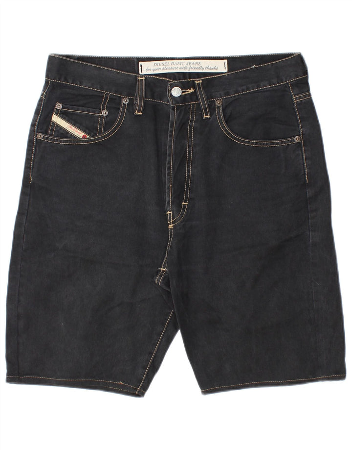 DIESEL Short en jean homme W32 coton noir moyen