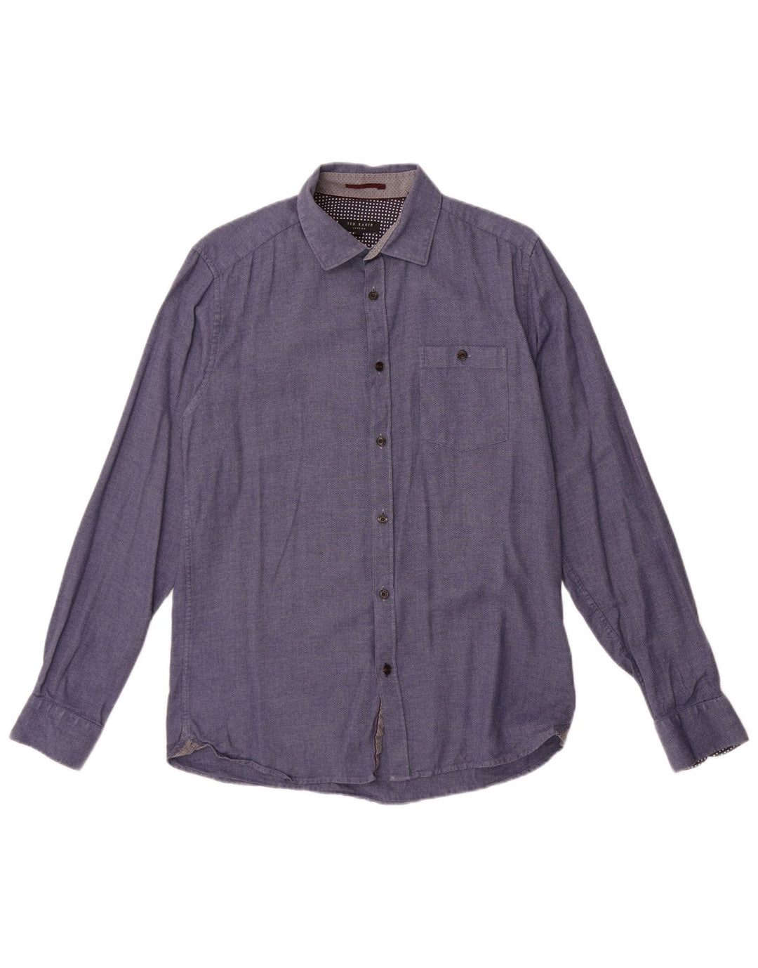 Ted Baker Chemise Homme Taille 3 Coton Bleu Moyen