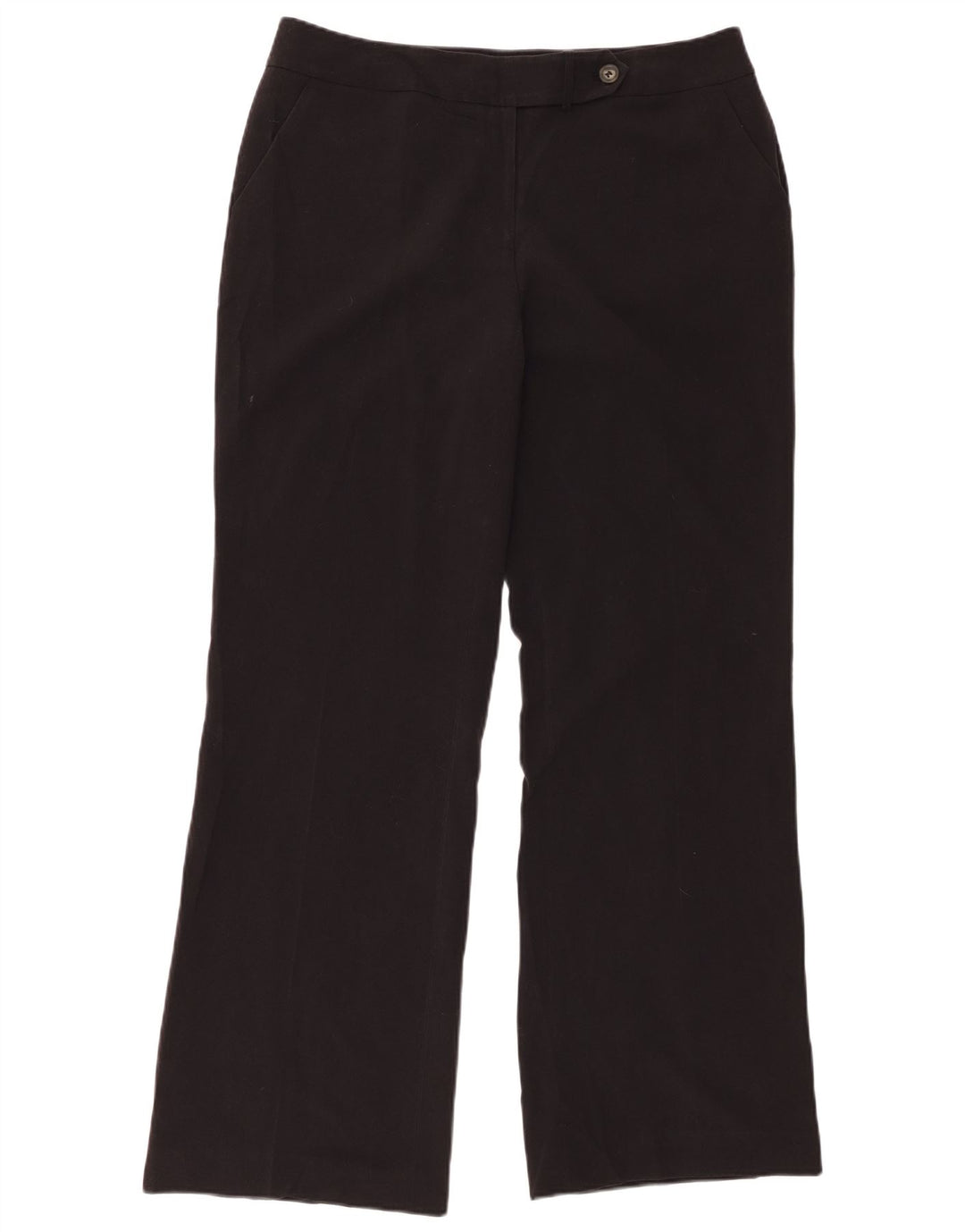 CALVIN KLEIN Pantalon Chino Bootcut Femme US 12 Large W34 L32 Noir