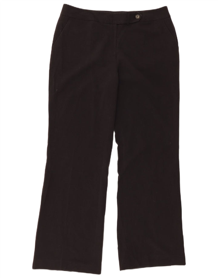 CALVIN KLEIN Pantalon Chino Bootcut Femme US 12 Large W34 L32 Noir