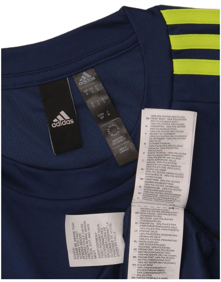 Adidas Hommes Aeroready T-Shirt Haut Petit Bleu Marine Polyester