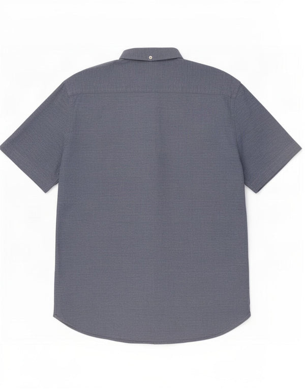 French Connection Chemise à Manches Courtes Homme Grand Bleu Coton