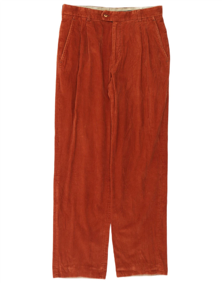 Bailo Pantalon en velours côtelé pour homme W34 L32 Orange Coton
