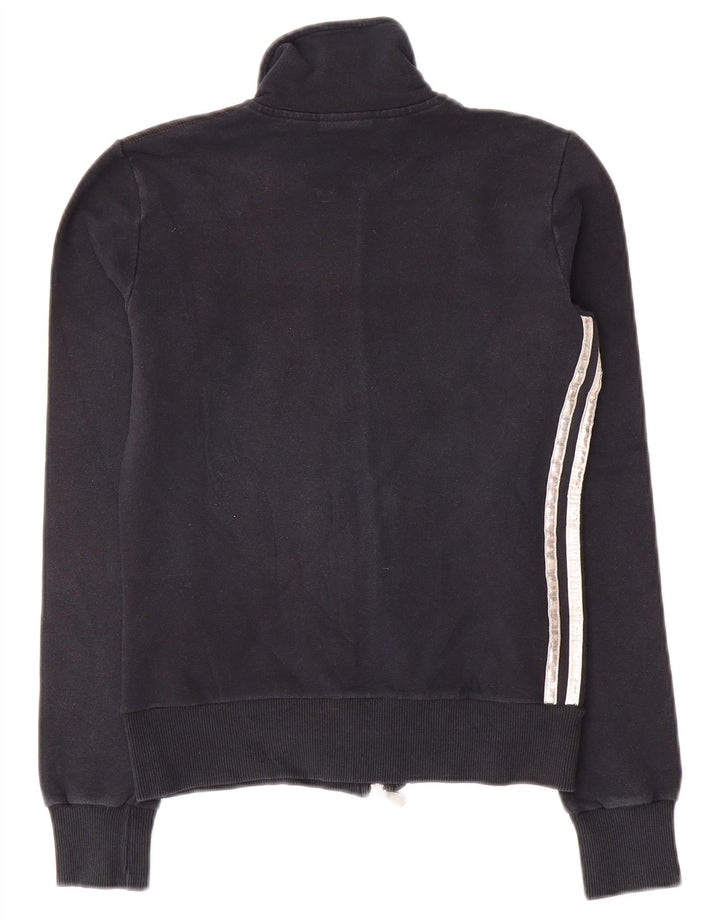 Adidas Veste de survêtement pour femme UK 10 Petit coton noir