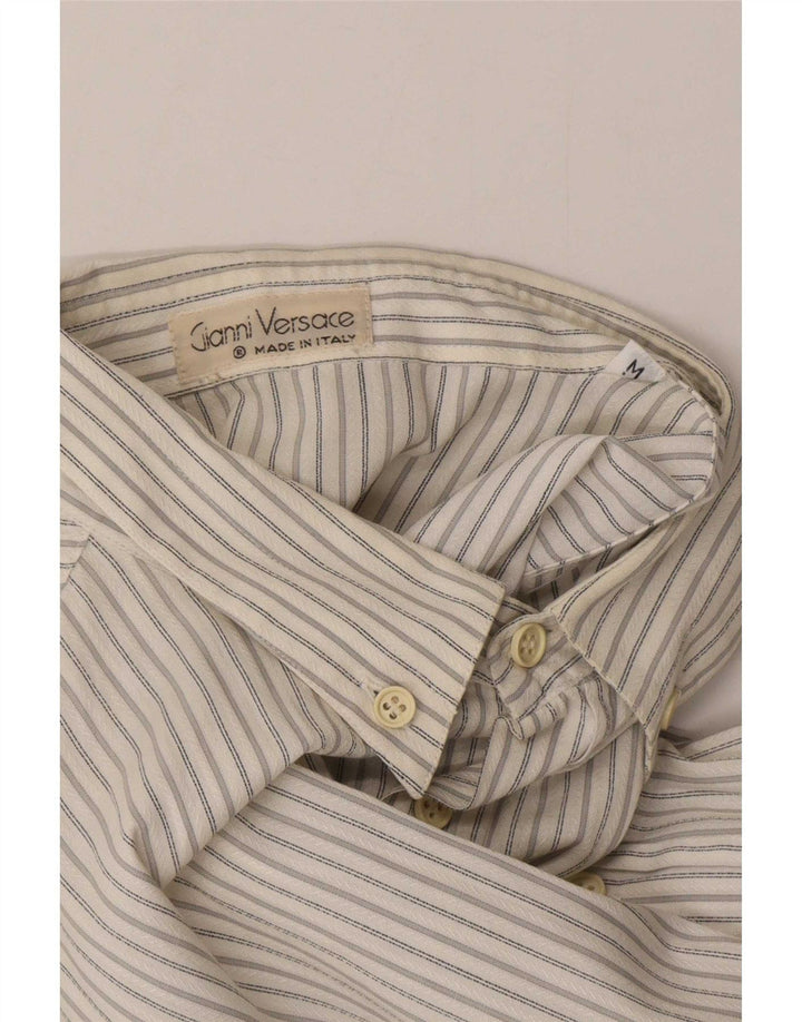 Gianni Versace Chemise Homme Rayé Blanc Moyen