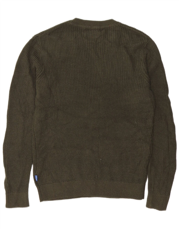 Jack & Jones Pull Col Rond Homme Vert Moyen Acrylique