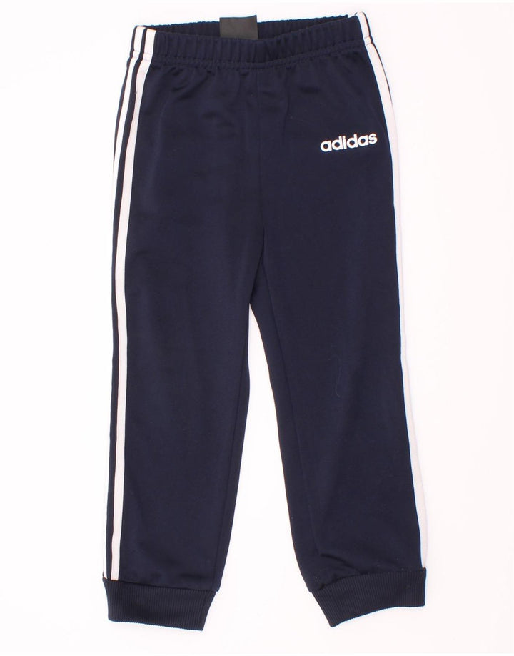 Adidas Pantalon de Survêtement Garçon Joggers 2-3 ans Bleu Marine Polyester